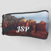 Cloudy Coffee Pot Rock in Sedona Arizona Golfheadcover (Voorkant)