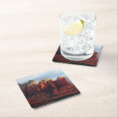 Cloudy Coffee Pot Rock in Sedona Arizona Kartonnen Onderzetters (Insitu)