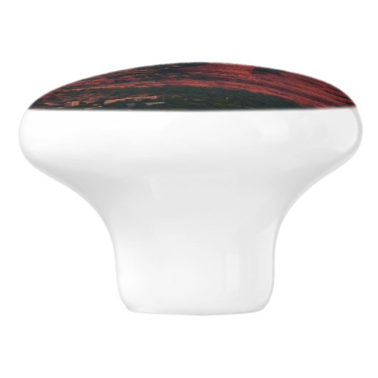 Cloudy Coffee Pot Rock in Sedona Arizona Keramische Knop (Zijkant)