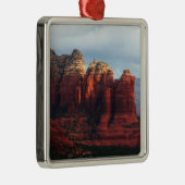 Cloudy Coffee Pot Rock in Sedona Arizona Metalen Ornament (Rechts)