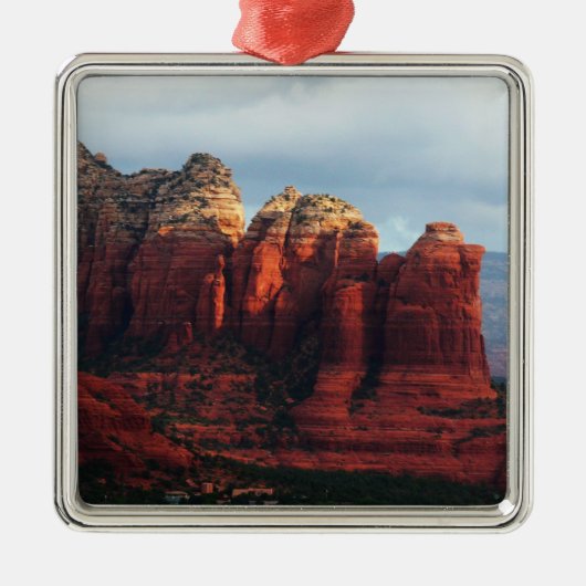 Cloudy Coffee Pot Rock in Sedona Arizona Metalen Ornament (Voorkant)