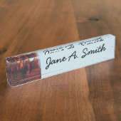 Cloudy Coffee Pot Rock in Sedona Arizona Naambordje (Zijkant)