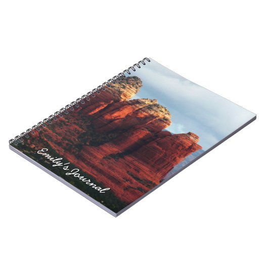 Cloudy Coffee Pot Rock in Sedona Arizona Notitieboek (Linkerzijde)