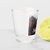 Cloudy Coffee Pot Rock in Sedona Arizona Shot Glas (Links)