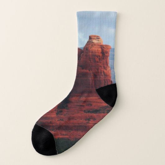 Cloudy Coffee Pot Rock in Sedona Arizona Sokken (Links - buitenkant)