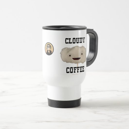 Cloudy Coffee Travel Mug Reisbeker (Voorkant rechts)