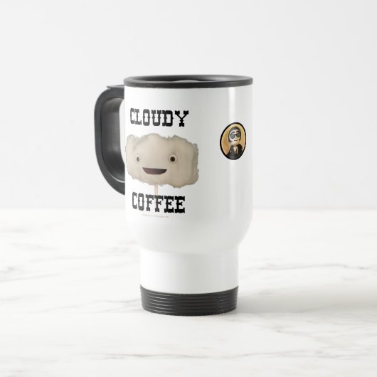 Cloudy Coffee Travel Mug Reisbeker (Voorkant links)