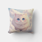 Cloudy Cuddle Cat Pillow Kussen (Voorkant)