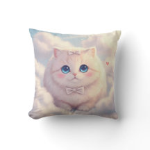 Cloudy Cuddle Cat Pillow