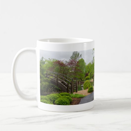 Cloudy Day Garden Stroll Coffee Mok (Links)