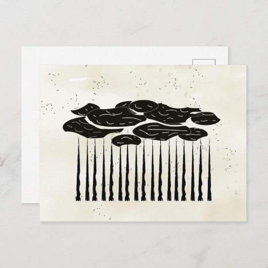 Cloudy Day of Vellum Briefkaart (Voorkant / Achterkant)