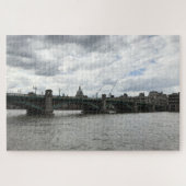 Cloudy Day Southwark Bridge Thames River London UK Legpuzzel (Horizontaal)