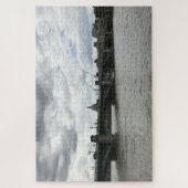 Cloudy Day Southwark Bridge Thames River London UK Legpuzzel (Verticaal)