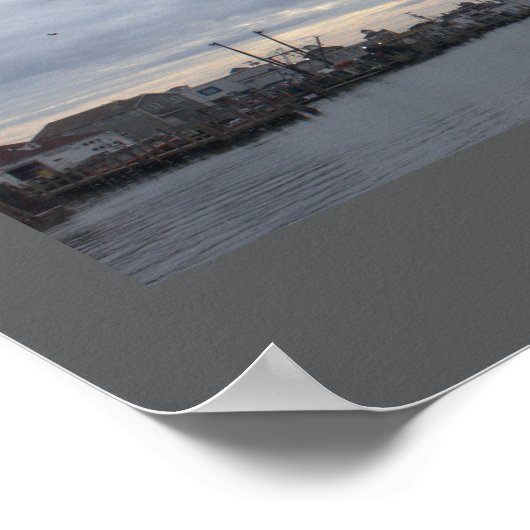 Cloudy Day Waterscape Photo Poster (Hoek)