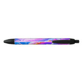 Cloudy Eclipse Paarse Hemel Promotiepen Zwarte Inkt Pen (Achterkant)