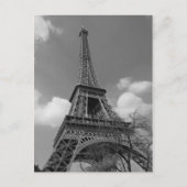 Cloudy Eiffel in Black and White, 2015 Briefkaart (Voorkant)