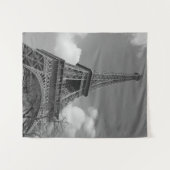Cloudy Eiffel in Black and White, 2015 Wandkleed (Voorkant (horizontaal))