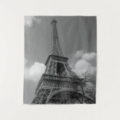Cloudy Eiffel in Black and White, 2015 Wandkleed (Voorkant)