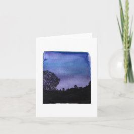 Cloudy Evening Waterverf Folded Note Kaart