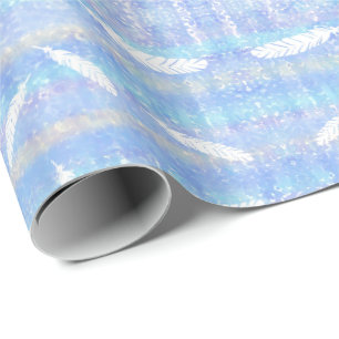 Cloudy Feathers Cadeaupapier