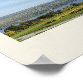 Cloudy Field by Lake Poster (Hoek)