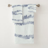 Cloudy Grey Zebra Eraser Scratch Art Bad Handdoek (Insitu)