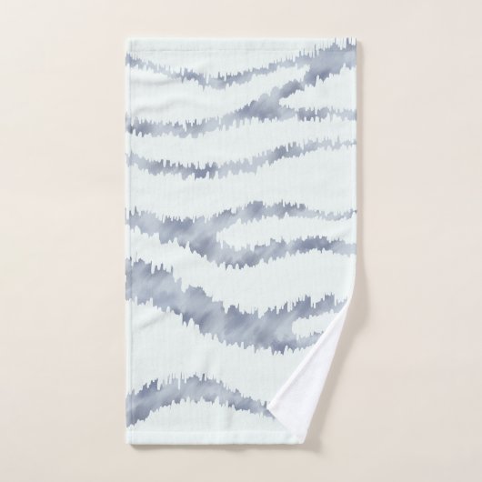 Cloudy Grey Zebra Eraser Scratch Art Bad Handdoek (Handdoek)