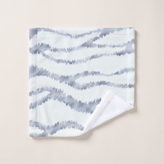 Cloudy Grey Zebra Eraser Scratch Art Bad Handdoek (Wasdoekje)