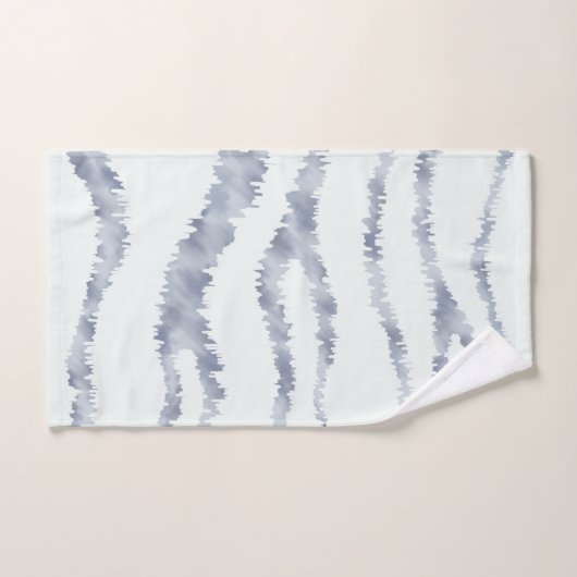 Cloudy Grey Zebra Eraser Scratch Art Bad Handdoek (Handdoek)