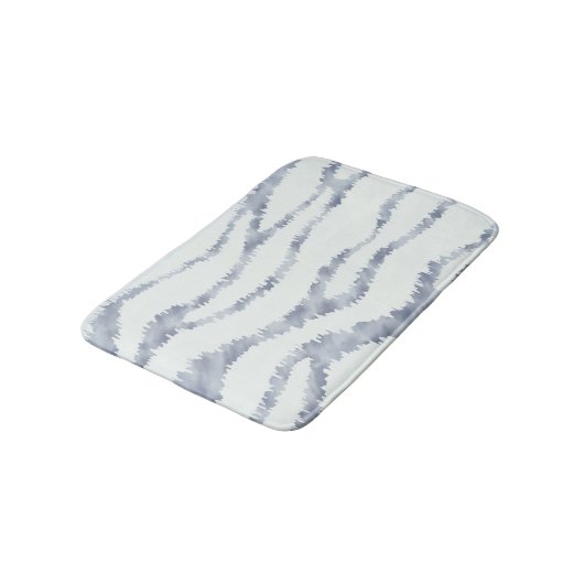 Cloudy Grey Zebra Eraser Scratch Art Badmat (Gekanteld)