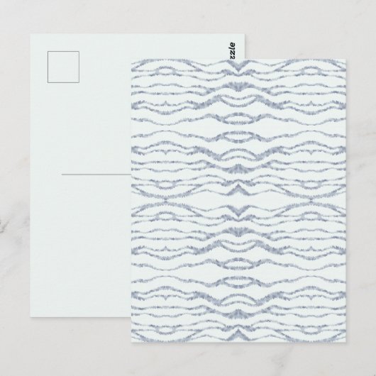 Cloudy Grey Zebra Eraser Scratch Art Briefkaart (Voorkant / Achterkant)