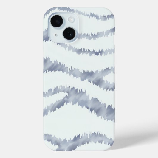 Cloudy Grey Zebra Eraser Scratch Art Case-Mate iPhone Case (Achterkant)