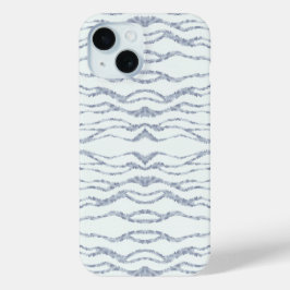Cloudy Grey Zebra Eraser Scratch Art iPhone 15 Case