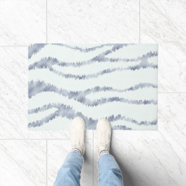 Cloudy Grey Zebra Eraser Scratch Art Deurmat