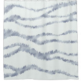 Cloudy Grey Zebra Eraser Scratch Art Douchegordijn (Voorkant)