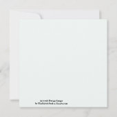 Cloudy Grey Zebra Eraser Scratch Art Kaart (Achterkant)