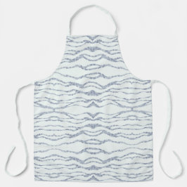 Cloudy Grey Zebra Eraser Scratch Art Schort