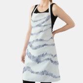 Cloudy Grey Zebra Eraser Scratch Art Schort (Insitu)