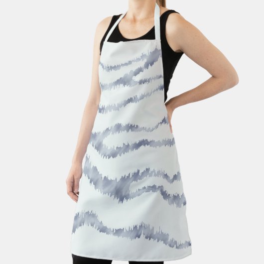 Cloudy Grey Zebra Eraser Scratch Art Schort (Insitu)