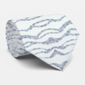 Cloudy Grey Zebra Eraser Scratch Art Stropdas (Opgerold)