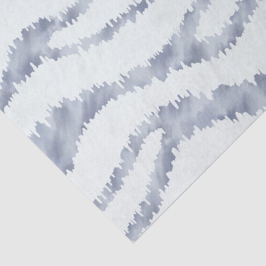 Cloudy Grey Zebra Eraser Scratch Art Tissuepapier (Detail)
