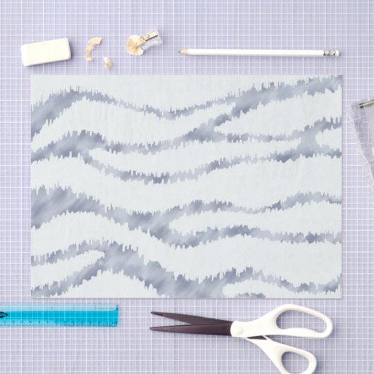 Cloudy Grey Zebra Eraser Scratch Art Tissuepapier (Craft)