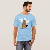 Cloudy Groundhog Day T-shirt (Voorkant volledig)