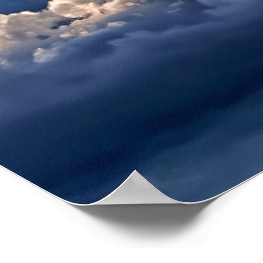 Cloudy Italy Sky - Stormy bijna Poster (Hoek)