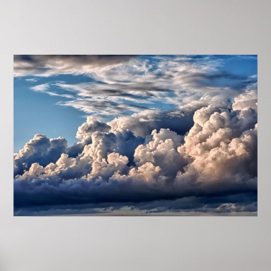 Cloudy Italy Sky - Stormy bijna Poster (Voorkant)