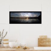 Cloudy Lake Sunset Poster (Keuken)