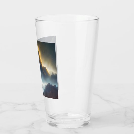 Cloudy Landscape Glas (Links)