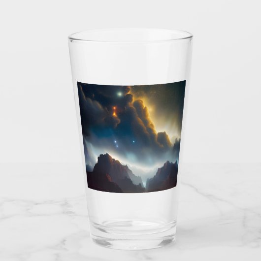 Cloudy Landscape Glas (Voorkant)