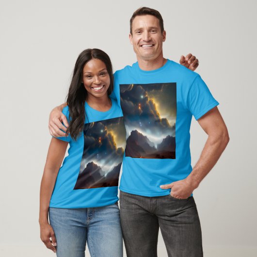 Cloudy Landscape Speciale editie T-shirt (Unisex)