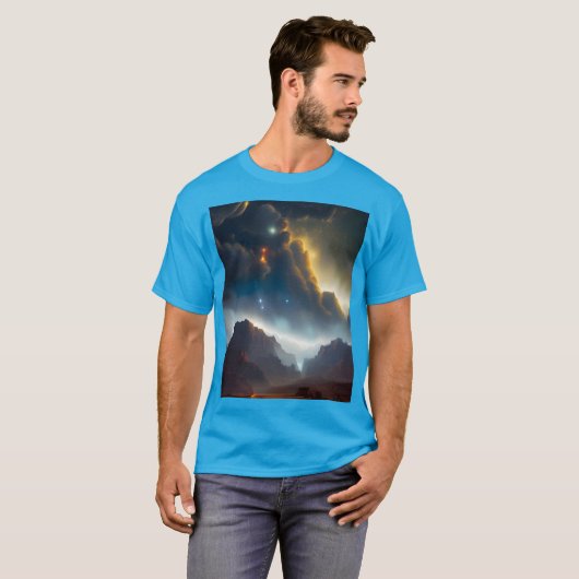 Cloudy Landscape T-shirt (Voorkant volledig)